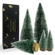 thumbnail image 1 of Set navideño de pinos en miniatura con base de nieve y madera (5 unidades), 1 of 6