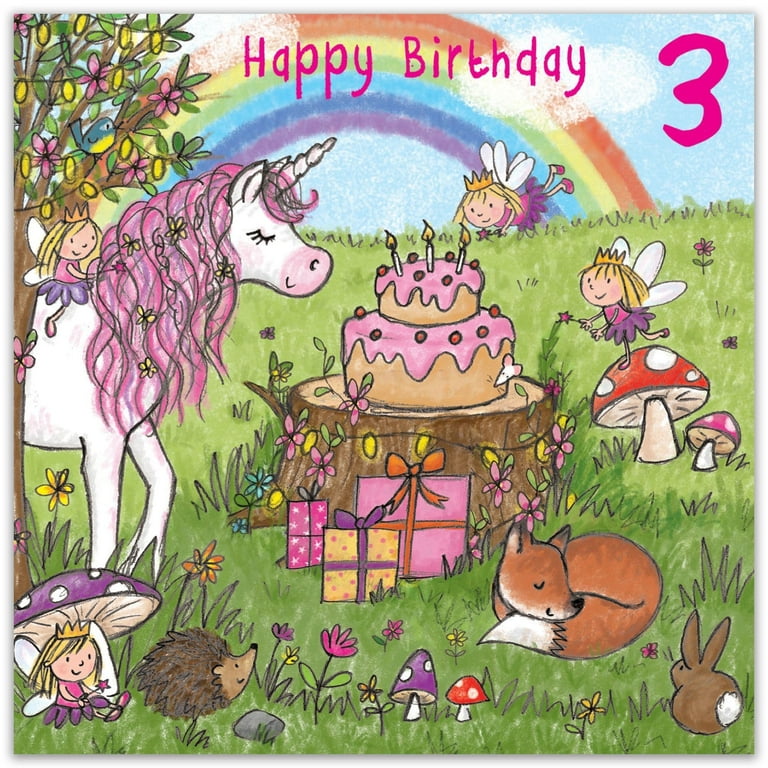 Happy Birthday Year Old Granddaughter Twizler 3rd Birthday Card