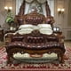 thumbnail image 5 of European solid wood carved double queen bed villa master bedroom American luxury wedding bed My Lux Decor Round, 5 of 9