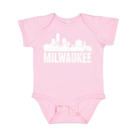 

Inktastic Milwaukee Skyline Grunge Gift Baby Boy or Baby Girl Bodysuit