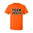 thumbnail image 2 of Wild Bobby Varsity Team Jesus Inspirational/Christian Men Graphic Tee, Orange, Medium, 2 of 5