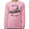 thumbnail image 2 of Never Better Skeleton Long Sleeve Shirt Unisex X-Large Pink, 2 of 5
