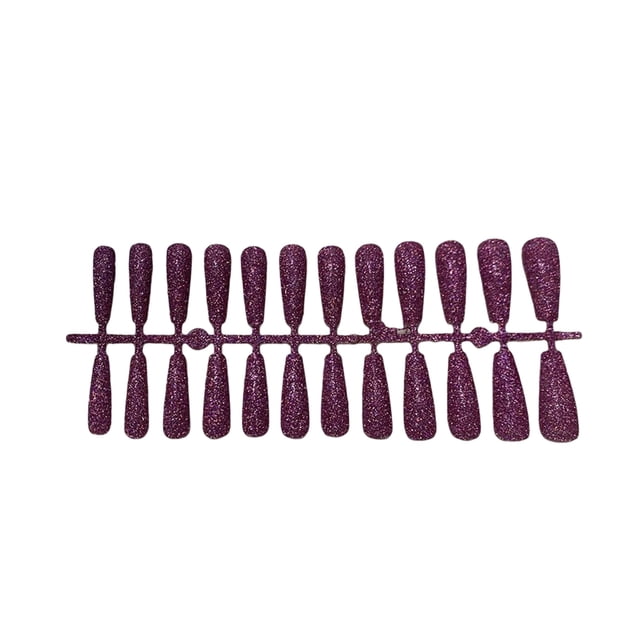 Soidarity Presione el diseño de uñas postizas Parche de manicura artificial Decoraciones terminadas Pulido Profesional Chica Herramientas de belleza para Arte de uñas Rosado Soidarity CE012360-01B