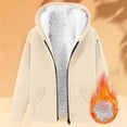 thumbnail image 5 of Sherpa Lined Jackets For Women Full Zip Fleece Hooded Sweatshirt Thermal Winter Warm Outerwear Coats With Pockets, 5 of 9