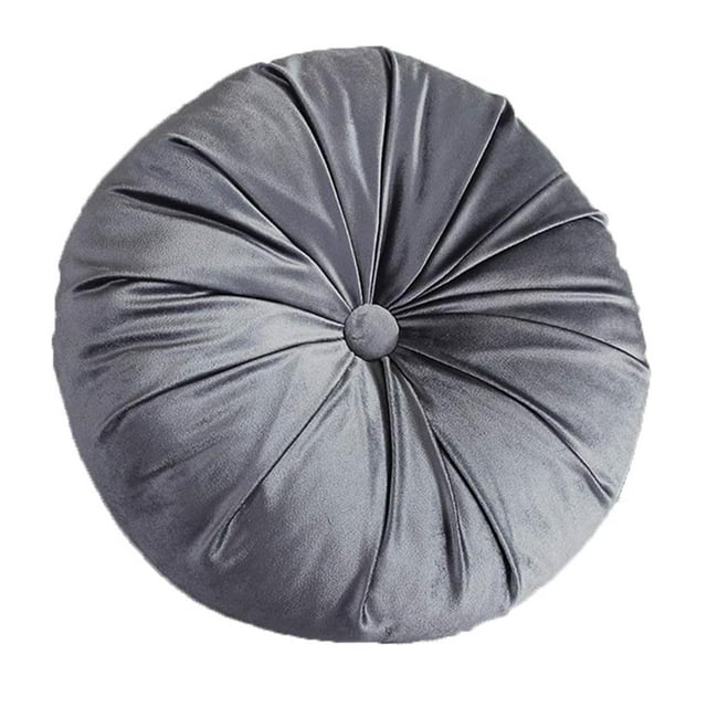 Cojines redondos de terciopelo para silla, súper suaves y gruesos, cojín para silla con forma de calabaza, cojín para el suelo