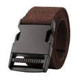 thumbnail image 1 of Cinturón de lona Sunnimix unisex hebilla café, 1 of 6