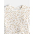 thumbnail image 2 of Wonder Nation Girls Velour Long Sleeve Top and Sleep Pants, 2-Piece Pajama Set, Sizes 4-18, 2 of 3
