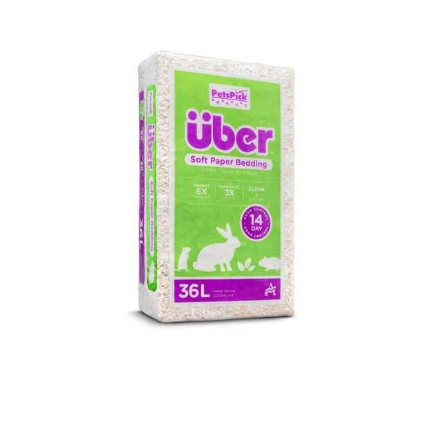 Pets Pick 36L White Uber Pet Bedding, Hamster, Rabbit, Rat