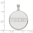 thumbnail image 2 of 14k White Gold Official Licensed Collegiate Transylvania University (TU) XL Disc Pendant, 2 of 4