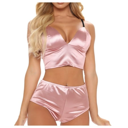 

〖TOTO〗Bra Brief Sets Sling Women Camisole Shorts Set Nightwear Women Lingerie Set Lingerie Sets New Underwear Shapers Pajamas Satin Bra Sets