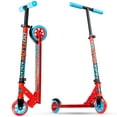 thumbnail image 1 of Trottinette pliante pour enfants de 5 à 10 ans – Carve 100 – cadre en acier léger, guidon réglable, roues lisses de 100 mm – rouge – Madd Gear, 1 of 11