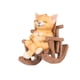 thumbnail image 4 of Estatua de animal mecedora de escritorio, escultura pequeña y bonita decorativa para dormitorio Gato amarillo, 4 of 9