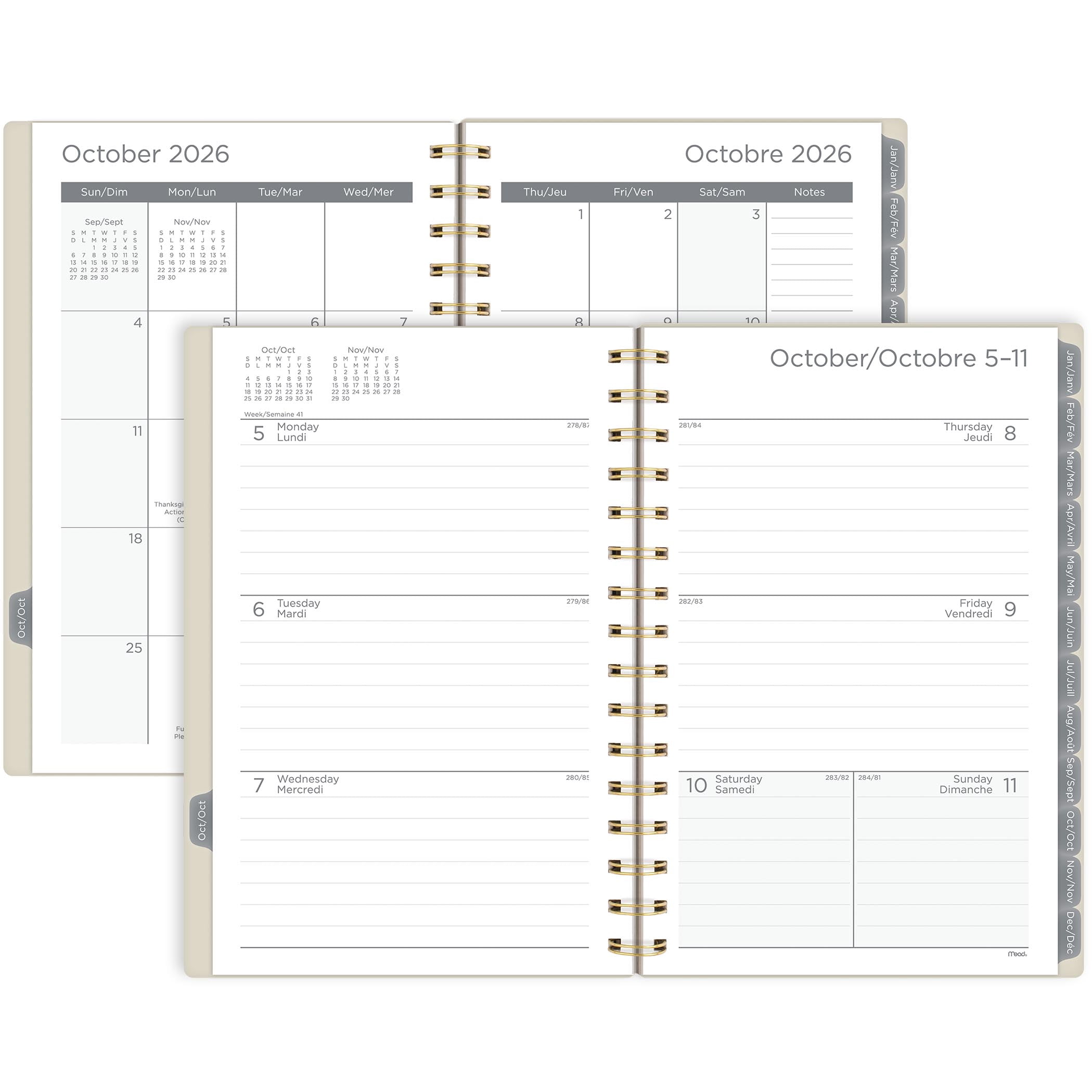 Mead® Greyson SM W/M Planner, 2027
