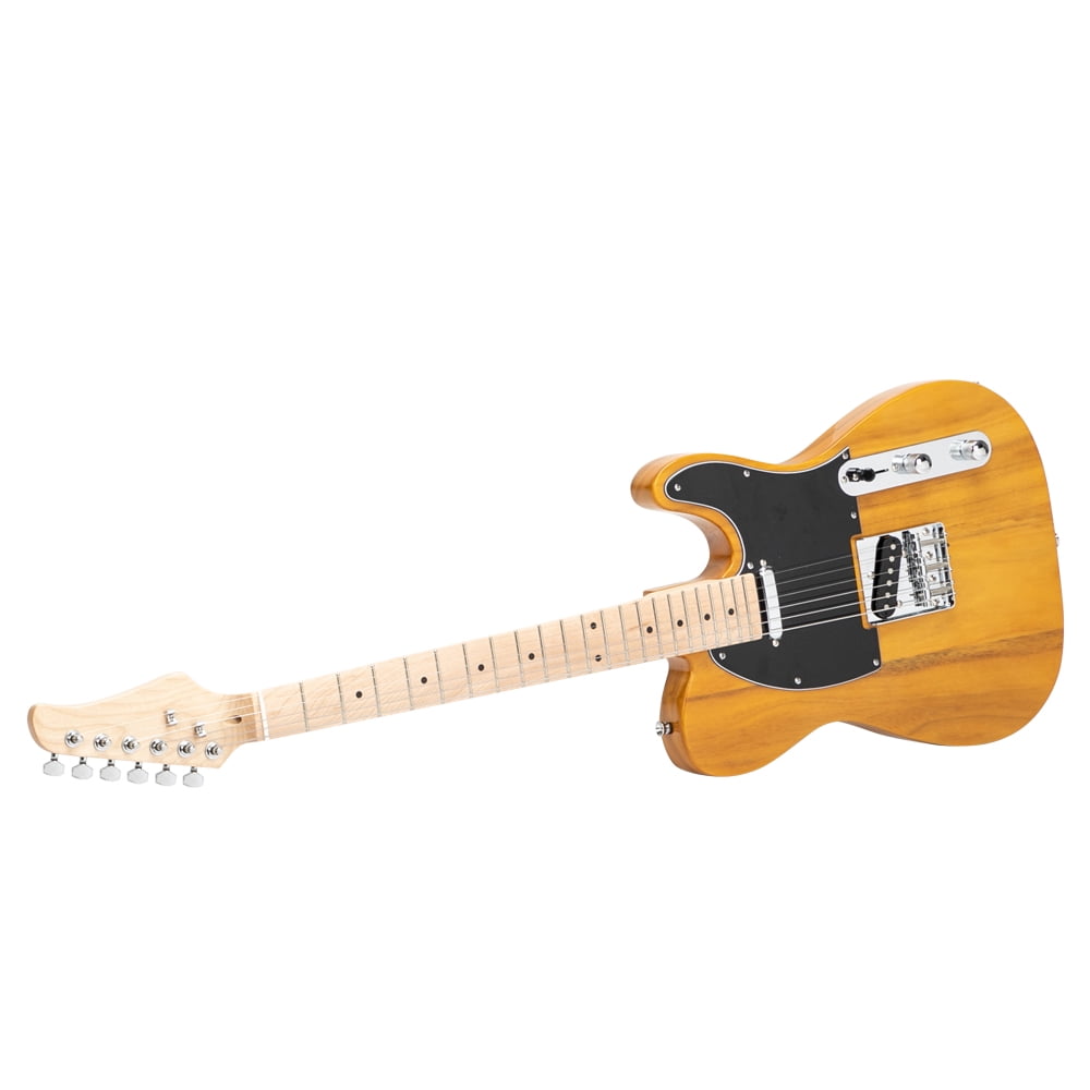 Maple Fingerboard GTL Electric Guitar SS Pickup Transparent Yellow