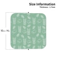 thumbnail image 2 of Yiaed Tropical Pineapple Print Leather Coasters for Drinks - Cup Coasters Coffee Table Kitchen Table Bar, Home & Office Gifts Handmade Drink Coasters-Square, 2 of 6