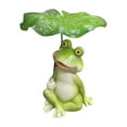 thumbnail image 2 of Frog Decor Outdoor Garden Pond Ornament Miniature Decoration For Patio Aquarium & Desktop, 2 of 6