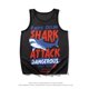 thumbnail image 2 of Men's vest foreign trade European and American sports sleeveless fitness men's waistcoat loose 3D SHARK SHARK jersey manufacturers, 2 of 5