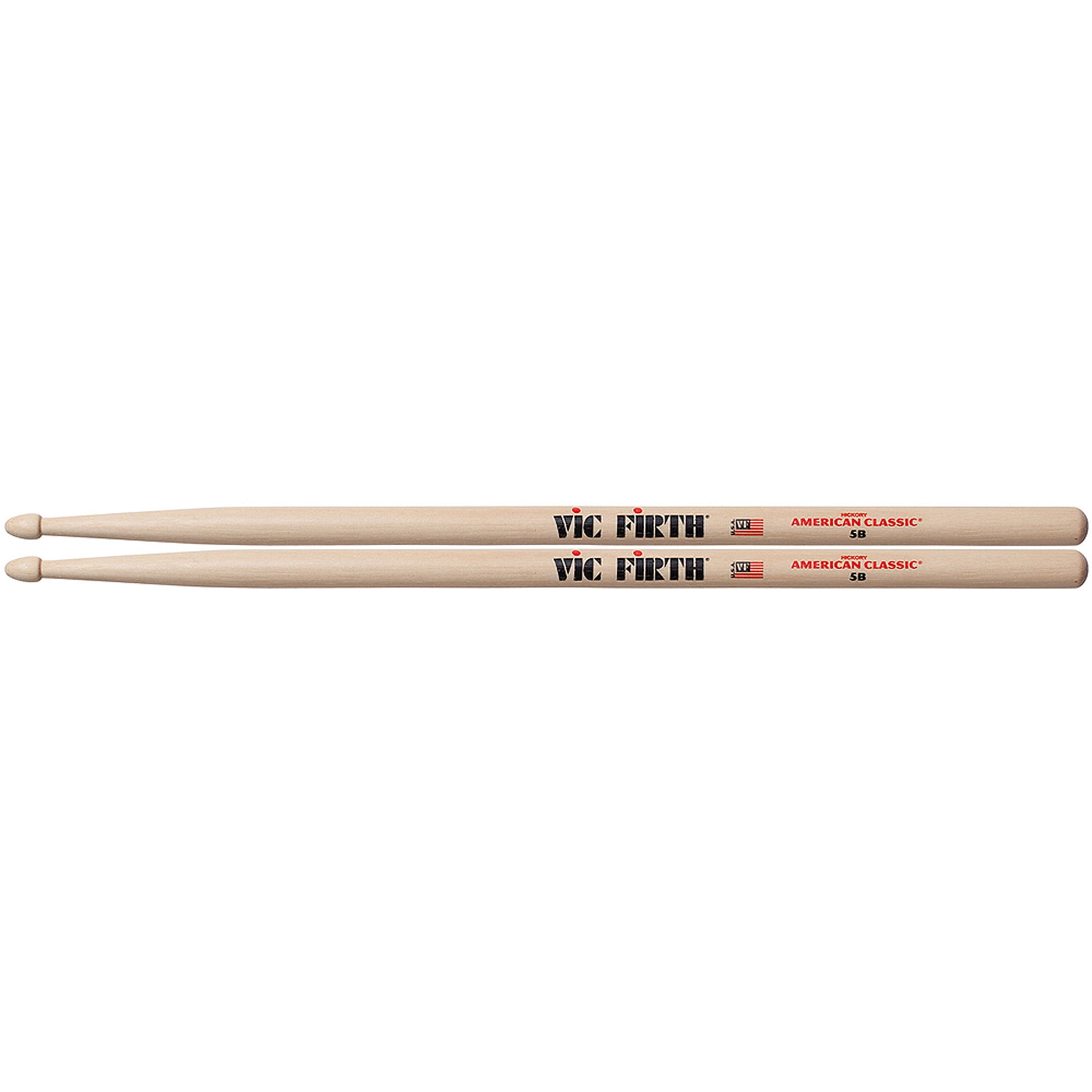 Vic Firth  Classic American Hickory 5B Wood Tip Drum Sticks x 3 Pairs Drumsticks 