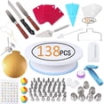 thumbnail image 1 of Mistaha 138-Piece Cake Decorating Kit with Rotating Turntable - Complete Set for Baking, Piping Tips, and Cake Decorating, Suitable for All Skill Levels, 1 of 6