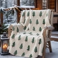 thumbnail image 6 of Christmas Tree Print Throw Blanket, Soft Cozy Warm Lightweight Blanket for Sofa Couch Bed, Farmhouse Winter Home Decor Holiday Gift, 6 of 7
