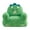 Green, variant on Lounge & Co Kids Rainbow Large Foam Filled Bean Bag Chair, Blue Plush, 25" W x 20" D x 23" H