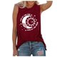 thumbnail image 1 of Gibobby Blusa sin mangas con estampado suelta a la para mujer(Rojo,XG), 1 of 4