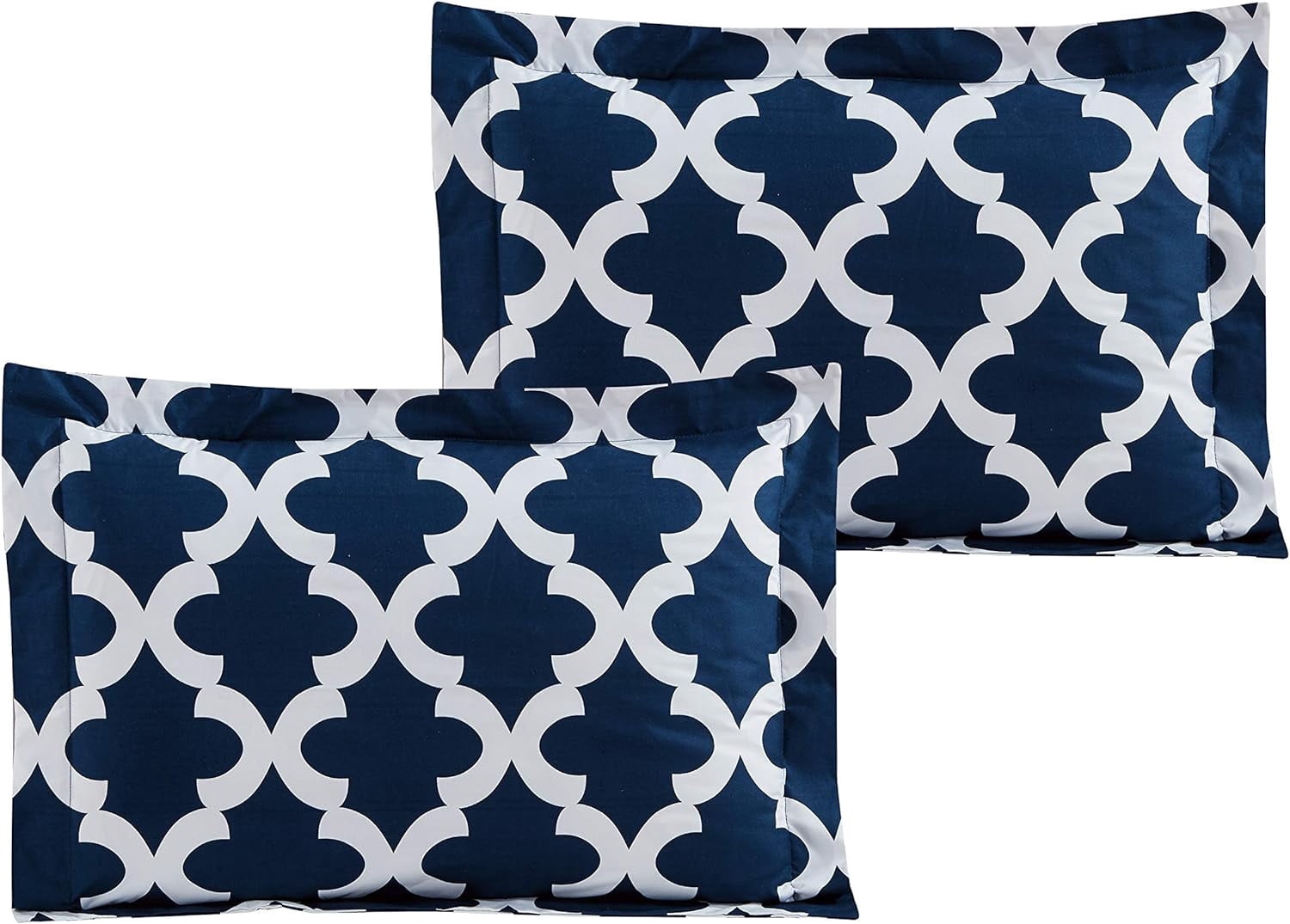 Comforter with 1 Pillow Sham Goose Down Alternative Ultra Soft Microfiber Navy Color Twin Size