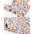 thumbnail image 4 of PUWEI Women's Summer Casual Boho Romper Floral Print Overalls Loose Wide Leg Jumpsuits with Pockets, 4 of 7