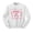 White, variant on Candy Cane Christmas Club Sweatshirt Unisex Large White