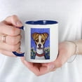 thumbnail image 3 of CafePress - Jack Russell W Flowers Design Mug - 11 oz Ceramic Mug - Novelty Coffee Tea Cup, 3 of 3