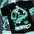 thumbnail image 1 of Hatsune Miku T-Shirt Anime Girl Kawaii Project Diva Vocaloid Shirt All Size-S, 1 of 2