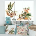 thumbnail image 2 of Designart ' Indoor House Plants Urban Jungle in Flowerpots III ' Traditional Canvas Wall Art Print, 2 of 3