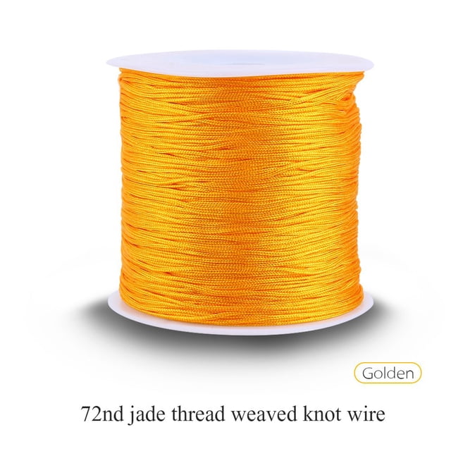 100M x 0.8mm Nylon Chinois Noeud Corde de Macramé Shamballa Fil Chaîne d'Or