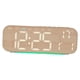 thumbnail image 2 of Reloj despertador digital minimalista, resistente, portátil, con 5 colores de luz ambiental. Marrón, 2 of 9