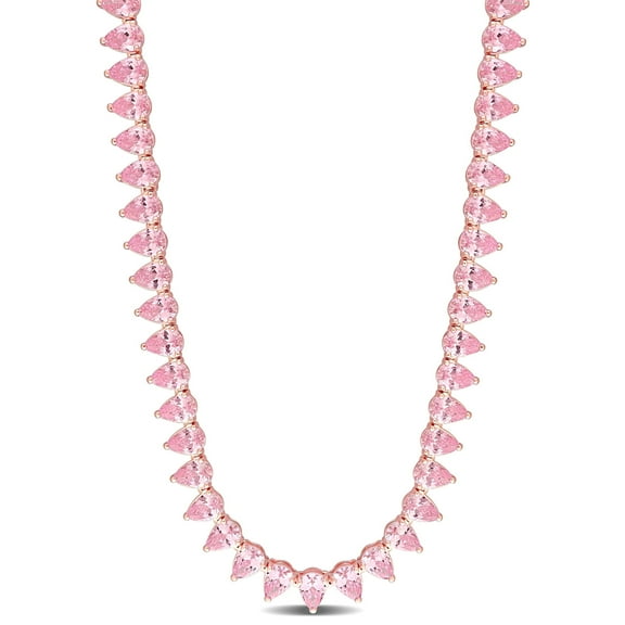 Everly Women's Cubic Zirconia Sterling Silver Tennis Necklace