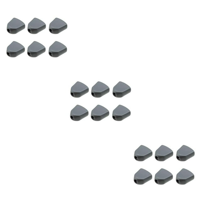 Decodeary 6 Pcs Tête de Machine à Accorder Guitare Remplacement Accessoire d'Instrument à Cordes en Plastique Professionnel Bouton de Réglage Remplacement Noir 3ensemble