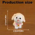 thumbnail image 4 of Desk Accessories Clearance! Miniature Cute Dog Figurine Creative Decoration for Desk Adorable Miniature Animal Accessories 1 Puppy Figurine, 4 of 9