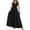 Black, variant on KHONTS Women's Deep V Neck Tie Knot Backless Halter Dress a Line Flowy Ruffle Maxi Dress White XL