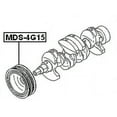 thumbnail image 2 of Febest CRANKSHAFT PULLEY 4G13/4G15 # MDS-4G15 OEM MD356151, 2 of 2