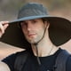 thumbnail image 3 of Gorra de pescador para hombre con ala ampliada, impermeable, para exteriores, con protección solar, para montañismo, 3 of 5