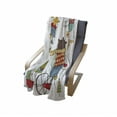 thumbnail image 4 of Animal Soft Flannel Fleece Throw Blanket, Bear on Bicycle Fox in Raincoat and Bunny with a Teapot Urban Forest Characters, Cozy Plush for Indoor and Outdoor Use, 70" x 90", Multicolor, by Ambesonne, 4 of 6