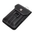thumbnail image 2 of Riñonera con trabillas para cinturón para hombre, bolsa práctica para teléfono, regalo, para senderismo, deportes y viajes negro L para 75 pulgadas, 2 of 8
