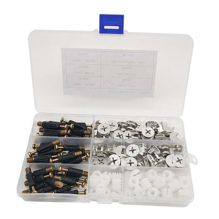 

Moyitang 108 Pieces Furniture Connecting Hardware Set Furniture Fasteners Joint Connector
