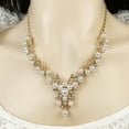 thumbnail image 4 of Simulated Pearl Necklace, High-Quality Fashion Luxury, Elegant Earrings Two-Piece Set., 4 of 13