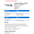 thumbnail image 2 of Front Brake Pad Sensor - Compatible with 2012 - 2016 BMW 328i 2013 2014 2015, 2 of 2