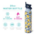 thumbnail image 2 of Swig Life 20oz Flip + Sip Bottle | Insulated Stainless Steel Water Bottle with Straw | Limoncello, 2 of 5