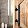 thumbnail image 3 of BiJun 12" Sliding Barn Door Handles and Pulls,Rustic Double Sided Hardware Set,Heavy Duty,（Black ）, 3 of 6