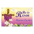 thumbnail image 1 of Telón De Fondo De Pascua Decoración De Pascua Pancarta Colgante Para Decoración De Pared Valla De Jardín, 1 of 7