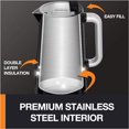 thumbnail image 4 of KRUPS Digital Touch Electric Kettle, 1.7 L, Stainless Steel Interior, 5 Presets, Black, 4 of 4