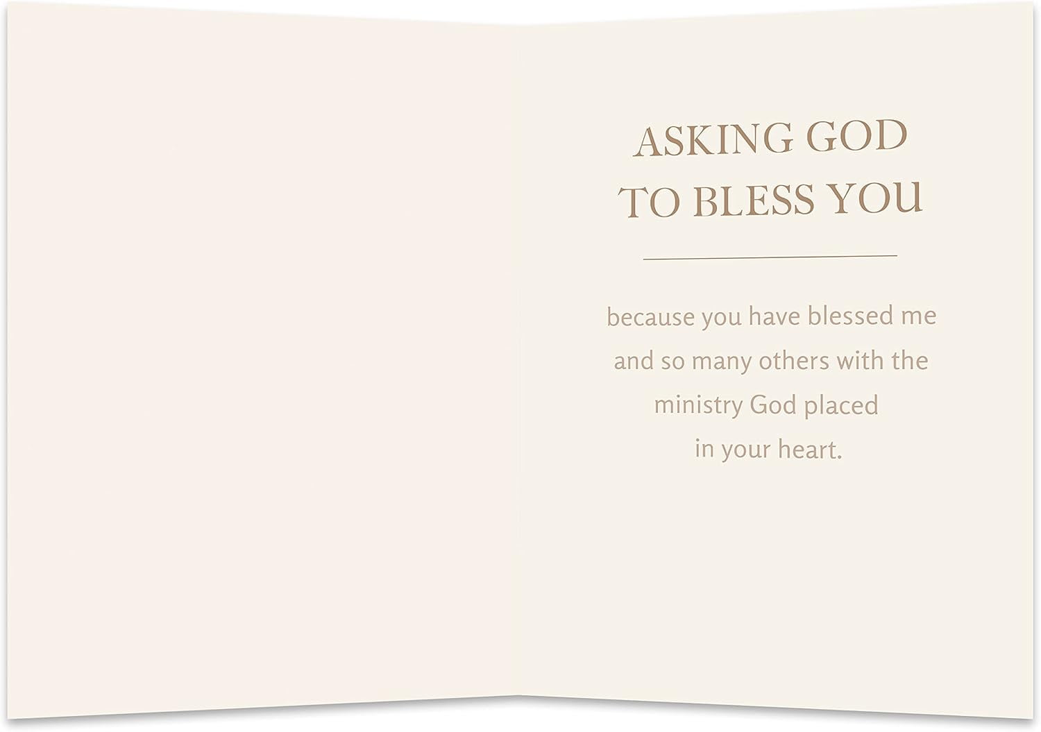 Ministry Appreciation Card | Thanking God for You (Pack of 100)
